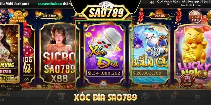 Xóc đĩa Sao789